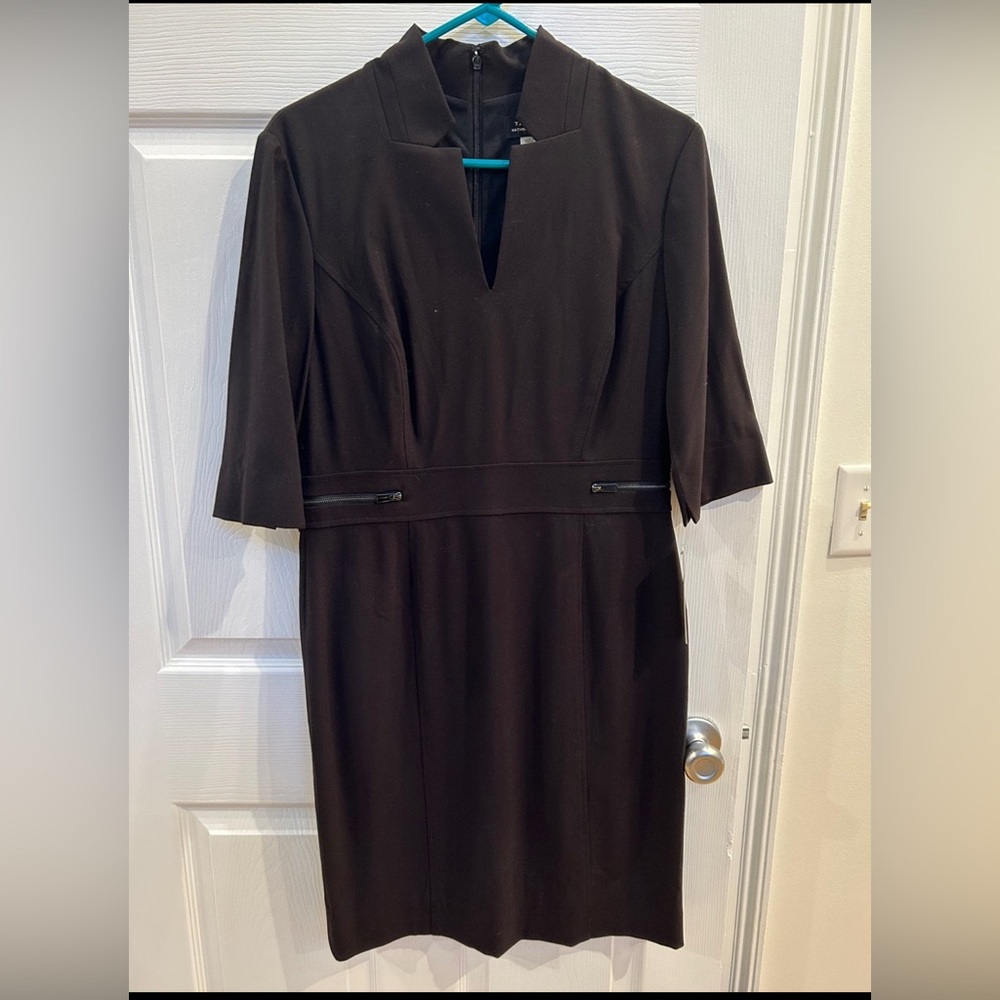 NWT  Black Tahari ASL sz 10 Sheath Dress